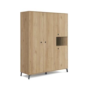 Armario Ropero 4 Puertas 200x150x55 cm MUEBLES PITARCH Camila - Roble Gold