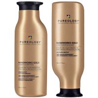 pureology nanoworks gold shampoo and conditioner bundle for dry tired hair sulphate free for a gentle cleanse