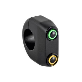 Juego de botones 22mm Rebel Moto M-Switch 2 LED negro