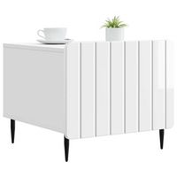 mesa de cafe  mesa de centro brillante 49 x 50 x 42 cm madera de ingenieria