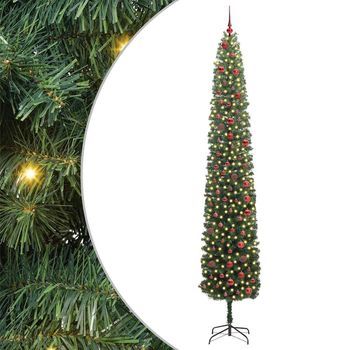 Árbol De Navidad Artificial Verde 300 Cm Pvc, Acero Y Plástico Vidaxl