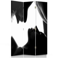 biombo first kiss - separador de ambientes cm 110x150 3 paneles