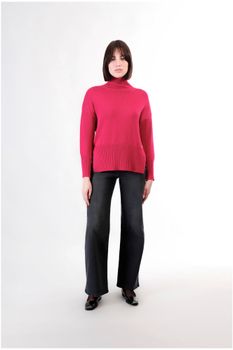 jersey oversize con cuello alto red l