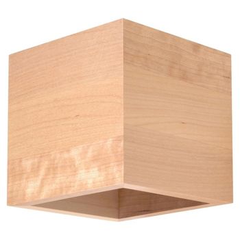 Aplique de pared vano, madera natural