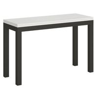 consola extensible doble encimera 120x4590 o 120200x4590 cm evira-color blanco-anchura 120 cm