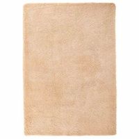 alfombra peluda de pelo largo navarra beige 160x230cm poliester vidaxl