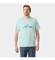 helly hansen para hombre 54600 camiseta massif azul m casual algodon manga corta