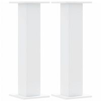 soportes de plantas 2 uds madera ingenieria blanco 30x30x95 cm vidaxl