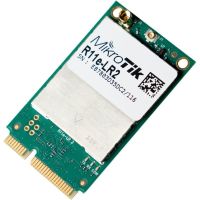 tarjeta de red mikrotik r11e-lr2 mini pci express 24 ghz banda unica alambrico verde