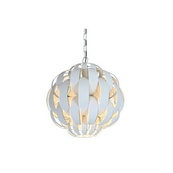 Lampara Techo Metal 50x50x53 Rugoso Beige