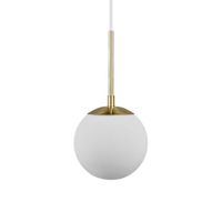 lampara de techo elegante y minimalista de laton con esfera o15cm
