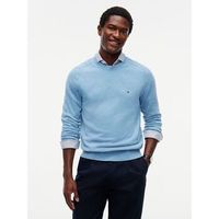 tommy hilfiger jersey mw0mw36535 lambswool-dvf sky blue htr para hombre