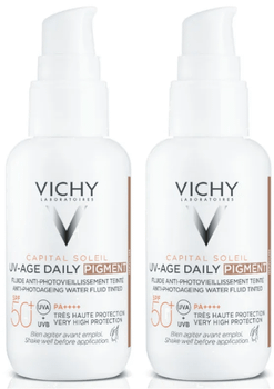 Vichy Capital Soleil UV Age Fluido Fotoprotector Diario Color Medium SPF50+ 2x40 ml