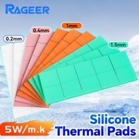 rageer 100 unidades almohadilla termica de silicona conductora disipador de calor de alto rendimiento para pc disipador de calor para portatilescpugpussd refrigeracion de circuitos integrados