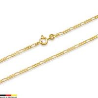 cadena figaro oro de 8 quilates 50cm