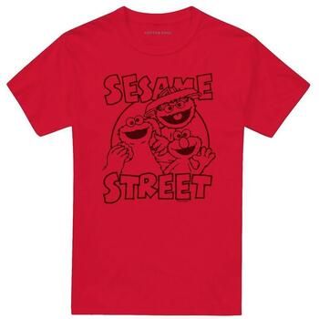 Sesame Street Camiseta Group Crunch para hombre