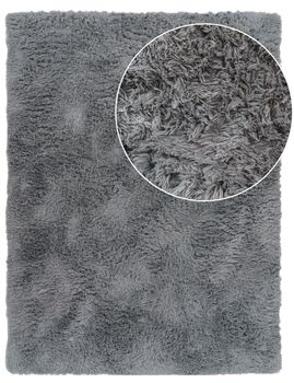 Alfombra de pelo largo Silvana gris  120x170 cm