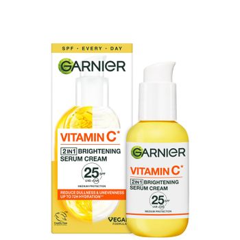 Garnier Vitamin C 2in1 Brightening Sun Serum Cream SPF25 50ml