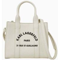 karl lagerfeld bolsa pequeno bolso tote essentials blanco para mujer