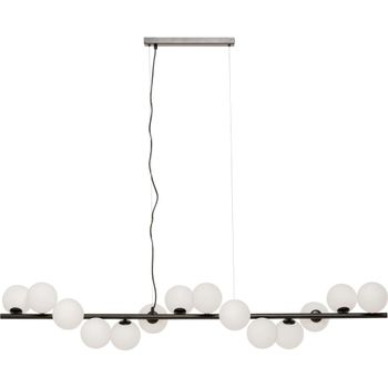 Lámpara colgante negro 150 cm de vidrio