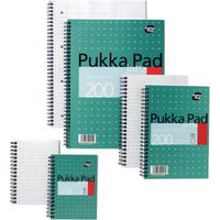 pukka pad notebook wirebound jotta 80gsm ruled and margin 4 hole 200 pages a4 pack 3
