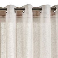 cortina con ollaos beige cortinas salon  tanslucida 280 x 300