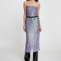 stella nova sequinned mesh top - dk 38uk 12
