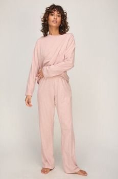Hunkemöller Conjunto de pijama de punto de algodón Rosa
