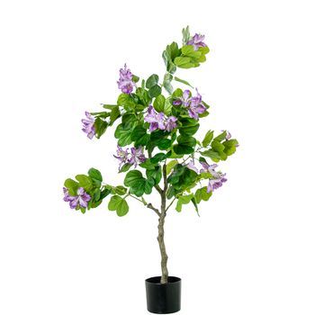 Planta Artificial Arbol Orquid Eas Violeta 120 Cm 5 Ramos