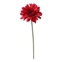 tallo de gerbera artificial rojo oscuro h59