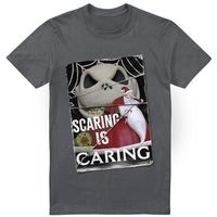 nightmare before christmas camiseta scaring is caring para hombre