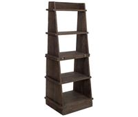 estanteria de madera marron 495x375x1255h cm