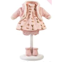 llorens vestido 33 cm zorritos con chaqueta rosa llorens 33142