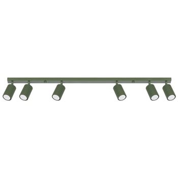 Regleta moto verde, 6 luces