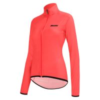 santini womens nebula puro pocketable wind jacket - m - granatina pink