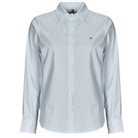 tommy hilfiger camisa ess poplin regular shirt para mujer