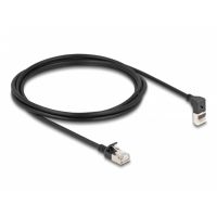 cable de red rj45 cat6a sftp slim 90 acodado delock 2 m negro