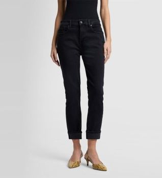7 For All Mankind para mujer. JSDTC880SN Jeans Slim de talle medio negro (30), Casual