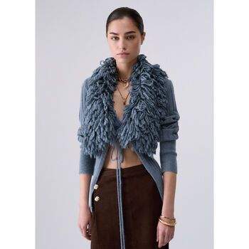 Liu Jo Chaqueta de punto Cárdigan en lana y alpaca para mujer