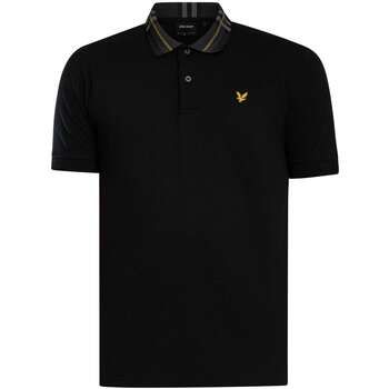 Lyle & Scott Polo Polo con cuello de tartán para hombre