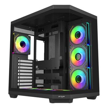 Caja PC Fortron U580-BA ATX Vidrio Templado ARGB Negro