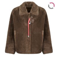 oakwood abrigo helen lilly fur para mujer