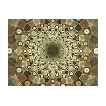 Papel Pintado 3d - Brown Mosaic (350x270 Cm)