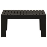 mesita de jardin  mesa de exterior de plastico gris