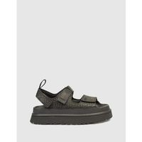 ugg sandalias sandalia goldenglow embossed marron para mujer