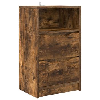 Mesita De Noche 40x30x67 Cm Madera - Marrón