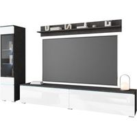 conjunto de muebles de salon vera i juego de muebles de salon mueble de television sin iluminacion led color materablanco brillo