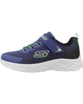 de SKECHERS ZAPATILLAS SKECHERS MICROSPEC 403924L- AZUL MULTICOLOR CON VELCRO NBLM