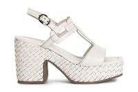 sandalias t en piel cuna tejida bone 40