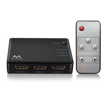 Ewent EW3730 Switch HDMI 3 Puertos + Mando